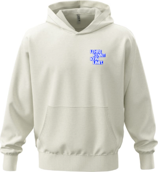 Hoodie "LEHRE KENNT KEIN LIMIT" weiß