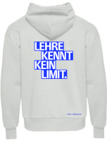 Hoodie "LEHRE KENNT KEIN LIMIT" weiß
