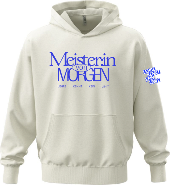 Hoodie "Meister:in von morgen" weiß