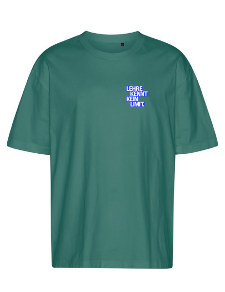 T-Shirt "LEHRE KENNT KEIN LIMIT" petrol